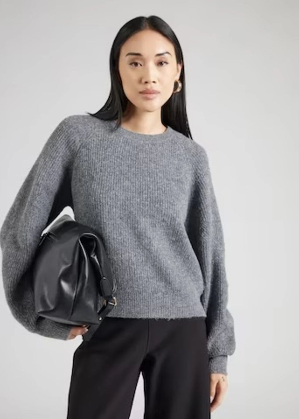 Nola L/S Raglan O-Neck Knit - Noisy May