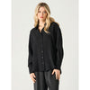 Flowy Satin Blouse - Black Tape