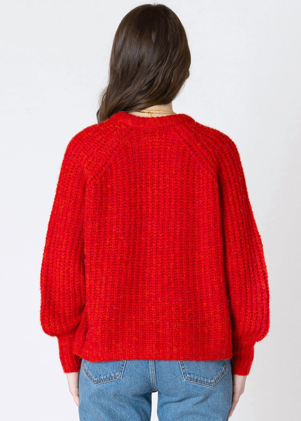 Crewneck Textured Cardigan - Dex