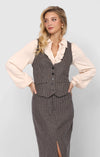 Outta Here Houndstooth Vest - Sadie & Sage