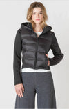 Mixxed Fabric Puffer Jacket - Room 34