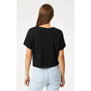 Short Sleeve Crop T-shirt - Mavi