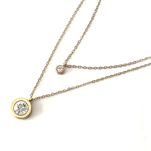 Round Sparkle Necklace - Royce & Oak