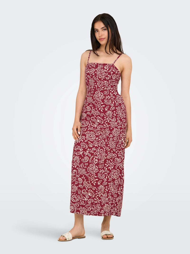 Jakiri Linen Strap Midi Dress - Only