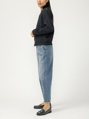 Barrel Leg Jean - Silver