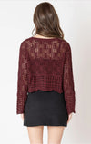 Open Stitch Wavy Hem Sweater - Dex