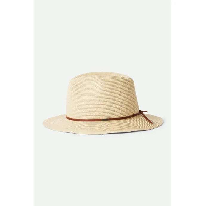 Wesley Straw Packable Fedora - Brixton