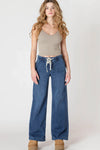 Wide Leg Knit Denim Pant - Room 34