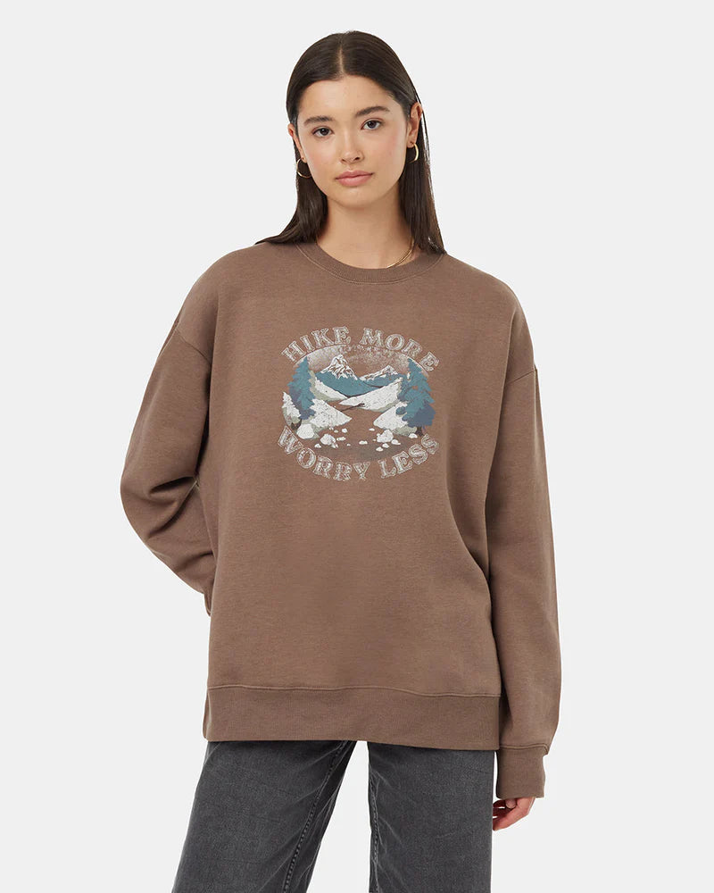 Hike More Oversized Crew - Ten Tree