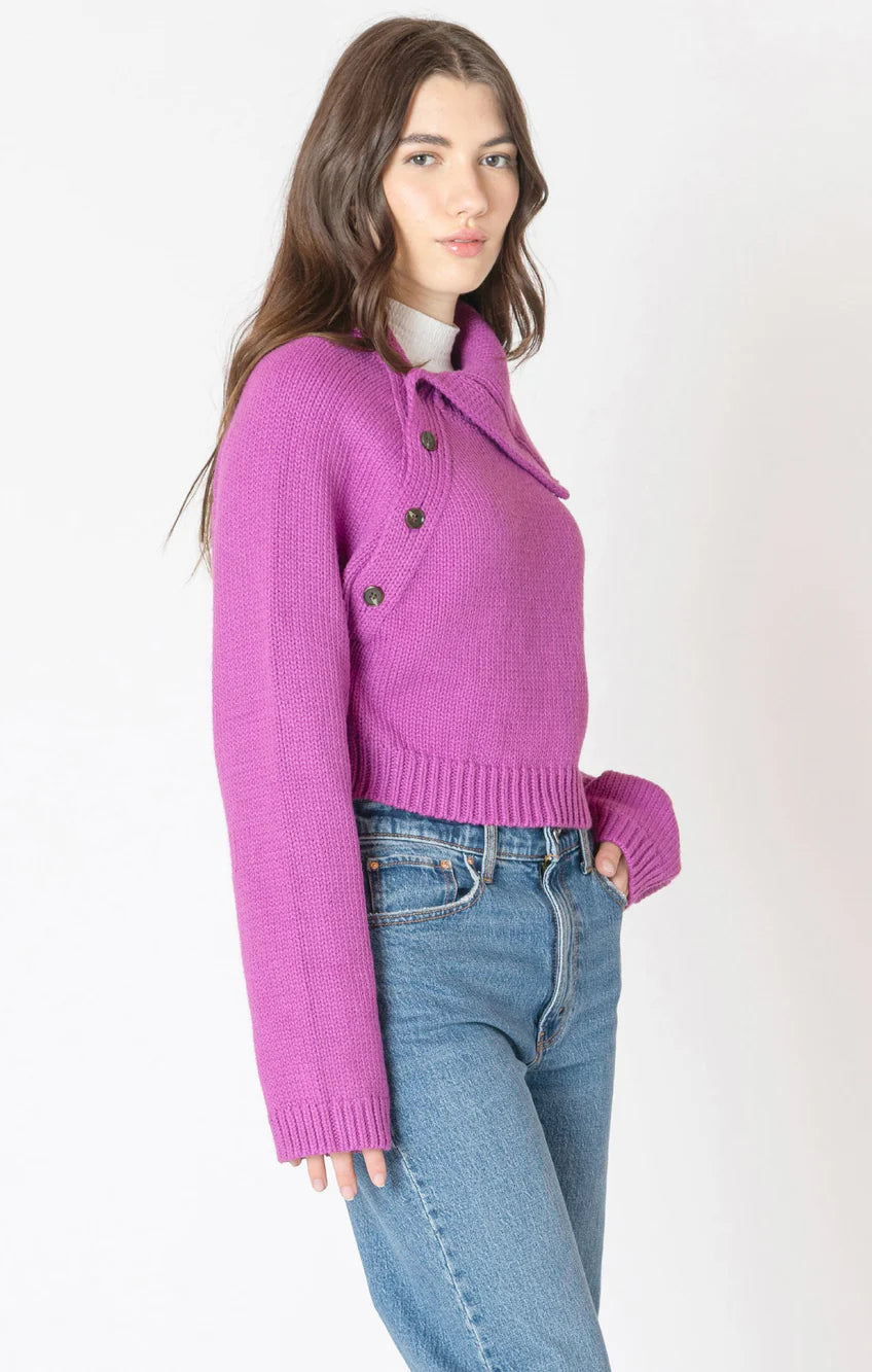 Asymmetric Neckline Sweater - Dex