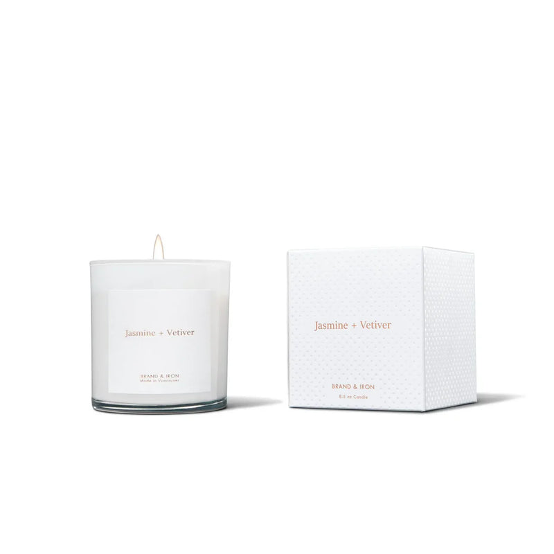 Jasmine + Vetiver Candle - Brand & Iron