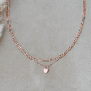 Paper Clip Heart Necklace - Glee