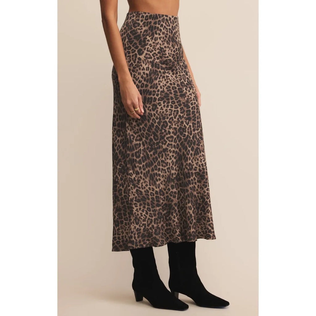 Izabel Leopard Skirt - Z Supply