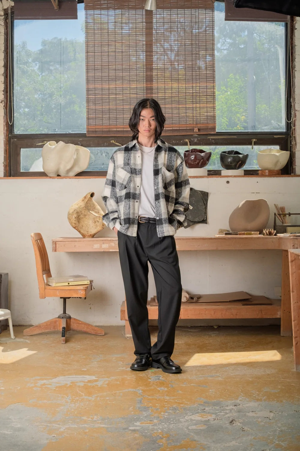 Snap Plaid Overshirt - Kuwalla