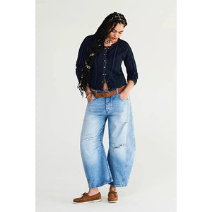 Good Luck Mid Rise Barrel Jean - Free People