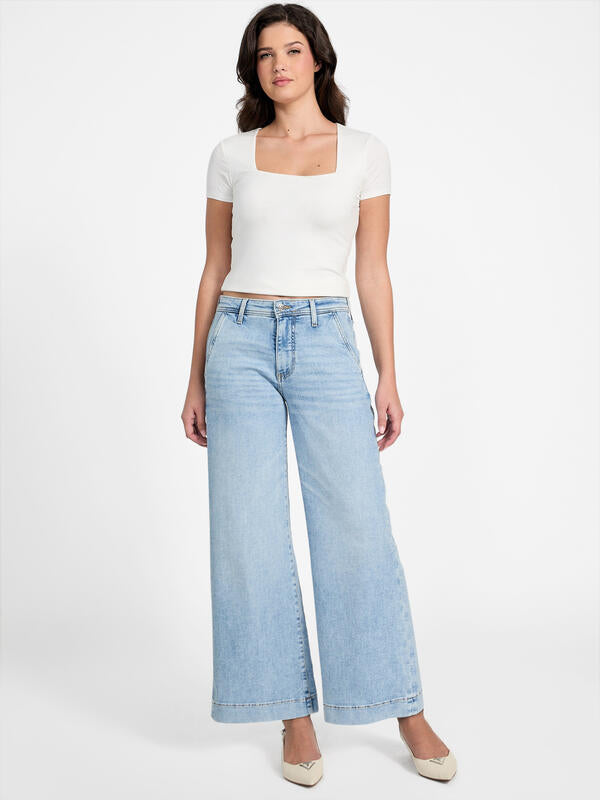 Lago Crop Wide Leg Jean - Guess