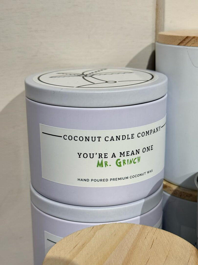 Mr. Grinch 8oz Metal Tin - Coconut Candle Company