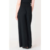 Textured Flowy Wide Leg Pants - Black Tape