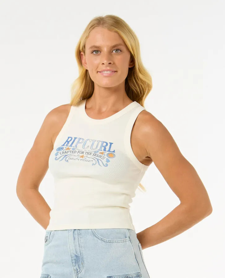 Luna Ribbed Tank - Ripcurl