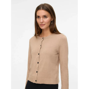 Vicky LS O-Neck Button Down Cardigan - Vero Moda