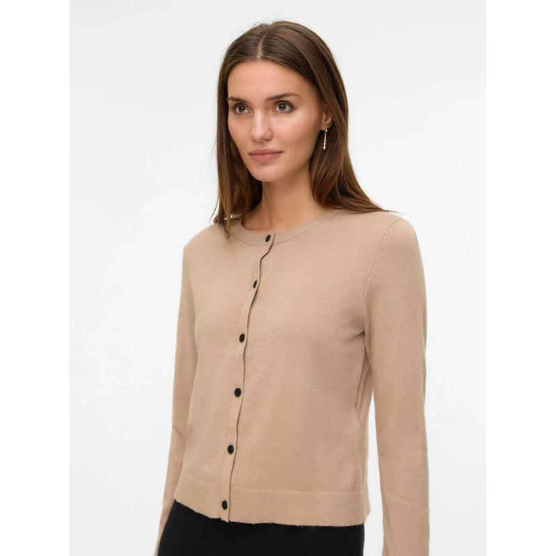Vicky LS O-Neck Button Down Cardigan - Vero Moda