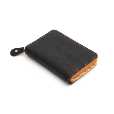 Cork Zippered Wallet - Kuma