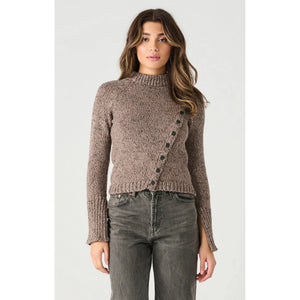 Asymmetric Buttoned Sweater - Dex