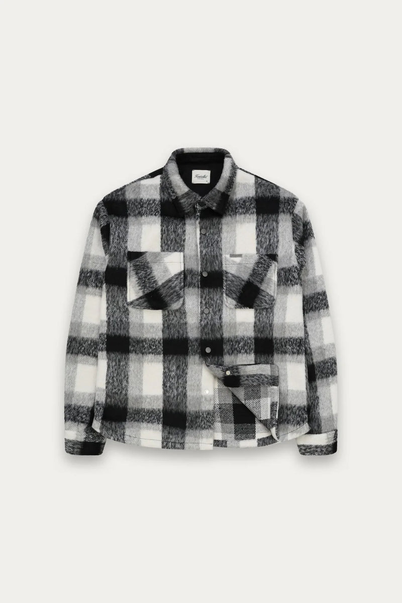 Snap Plaid Overshirt - Kuwalla
