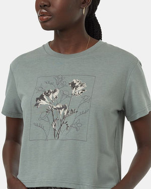 Floral Crop T-Shirt - Ten Tree