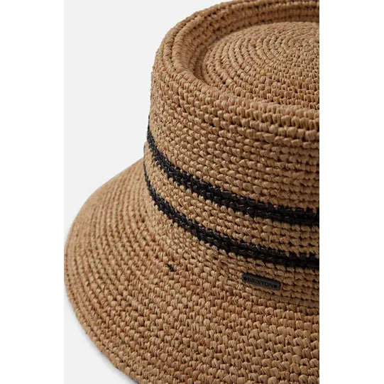 Ellee Straw Bucket Hat - Brixton