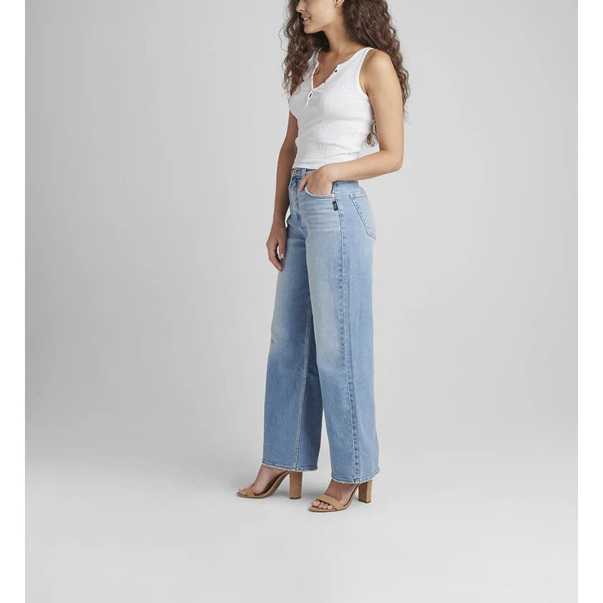 Highly Desirable Loose Jean - Silver