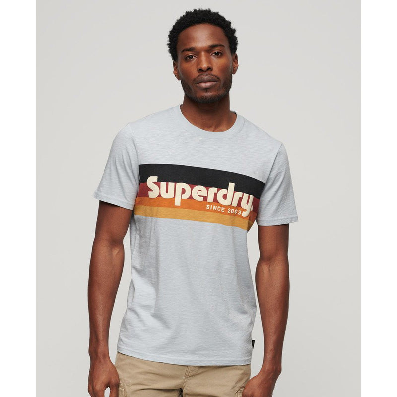 Cali Striped Logo T-Shirt - Superdry