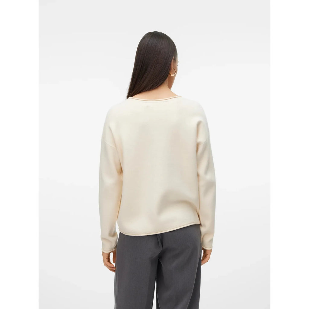 Saba Roll LS O-Neck Pullover - Vera Moda