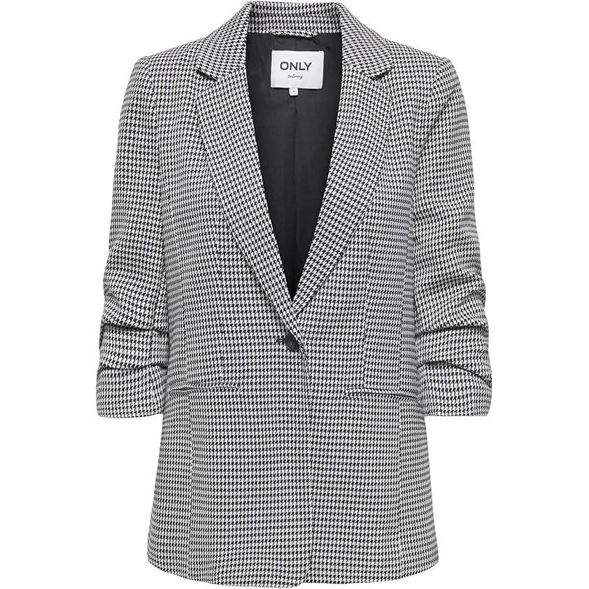 Lettie Life 3/4 Check Blazer - Only