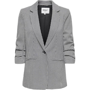 Lettie Life 3/4 Check Blazer - Only