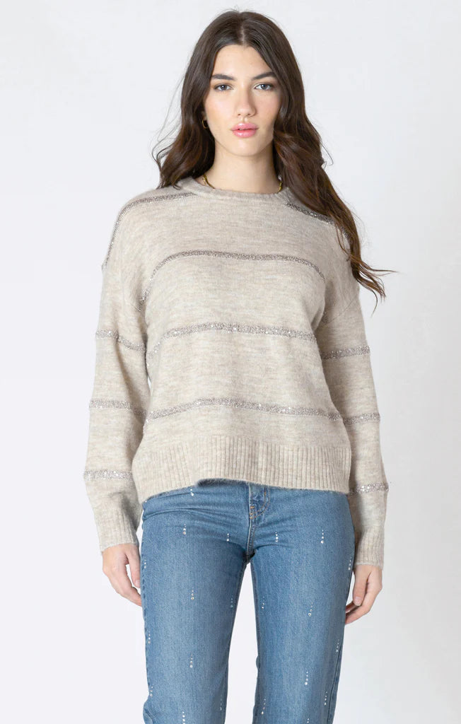 Sequin Stripe Sweater - Dex