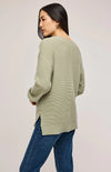 Lisbon V-Neck Knit Sweater - Gentle Fawn