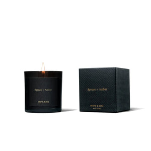 Spruce + Amber Candle - Brand & Iron