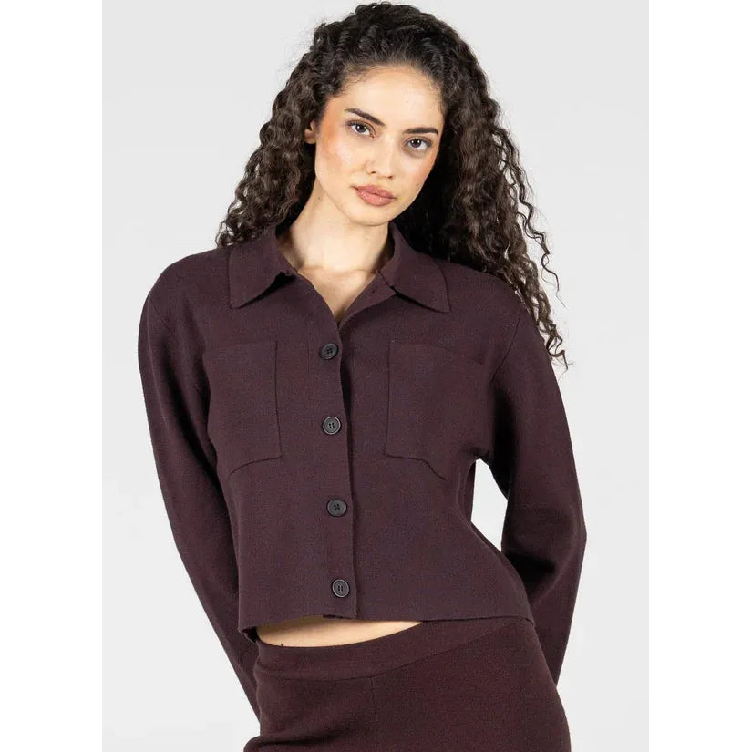 Crop Button Cardigan - C'est Moi