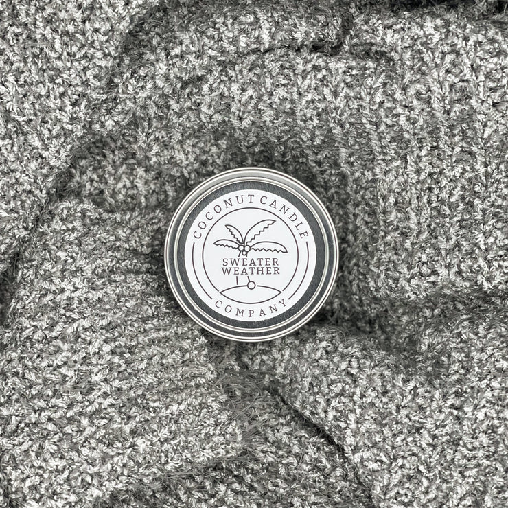Sweater Weather 4oz Metal Tin - Coconut Candle Company