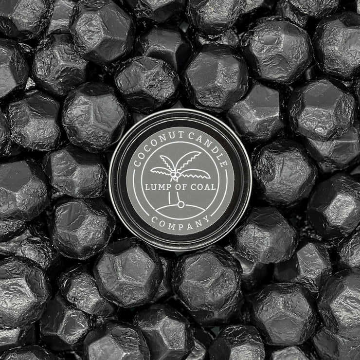 Lump of Coal 4 oz Metal Tin - Coconut Candle Company