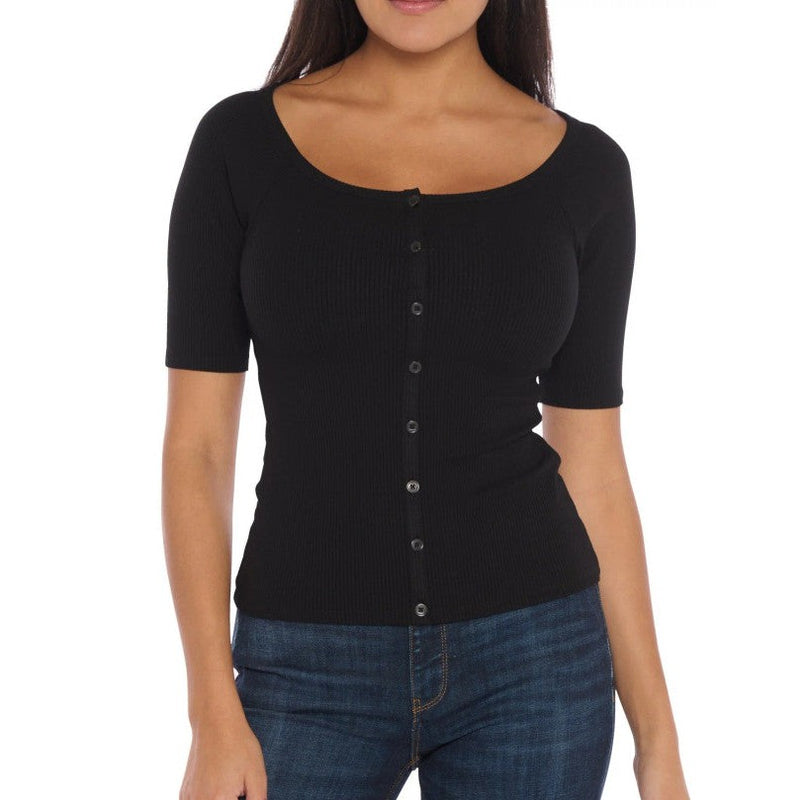 SS Kori Button Rib Top - Guess