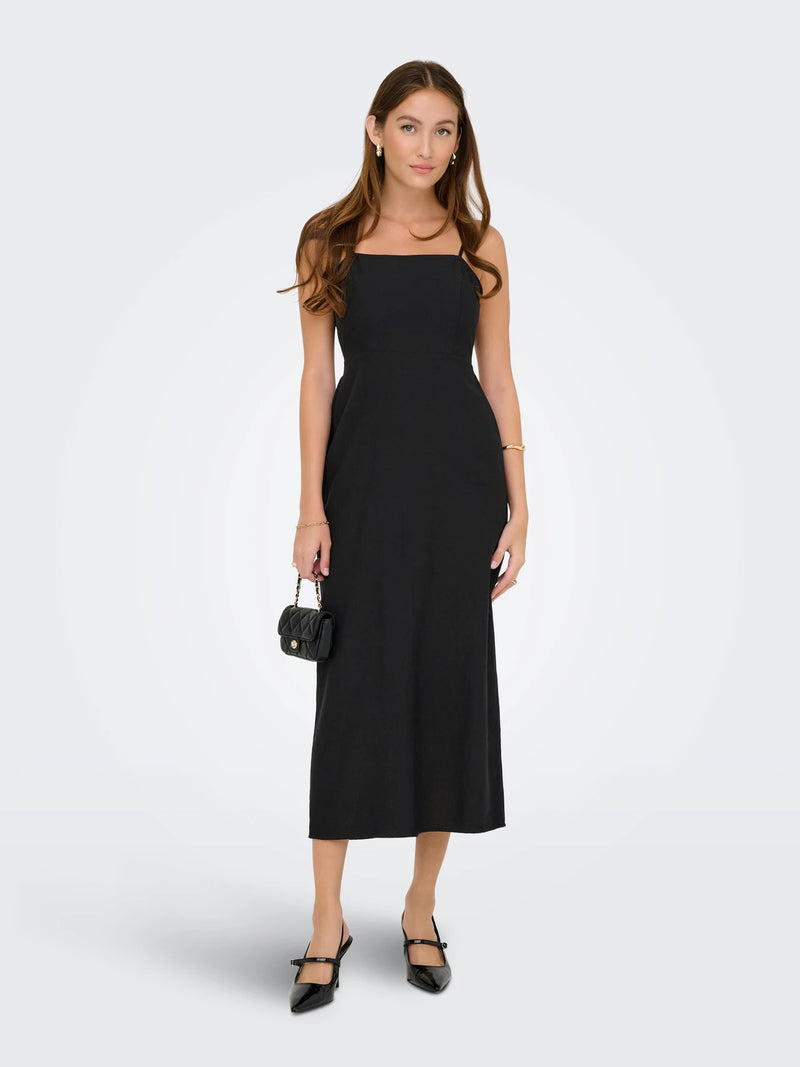 Jakiri Linen Strap Midi Dress - Only