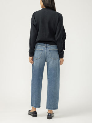 Barrel Leg Jean - Silver