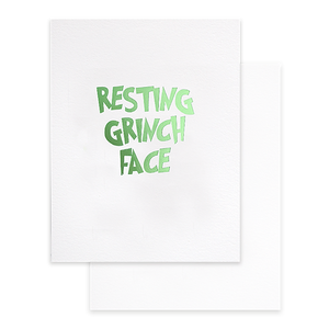 Resting Grinch Face Card - Card Ideology