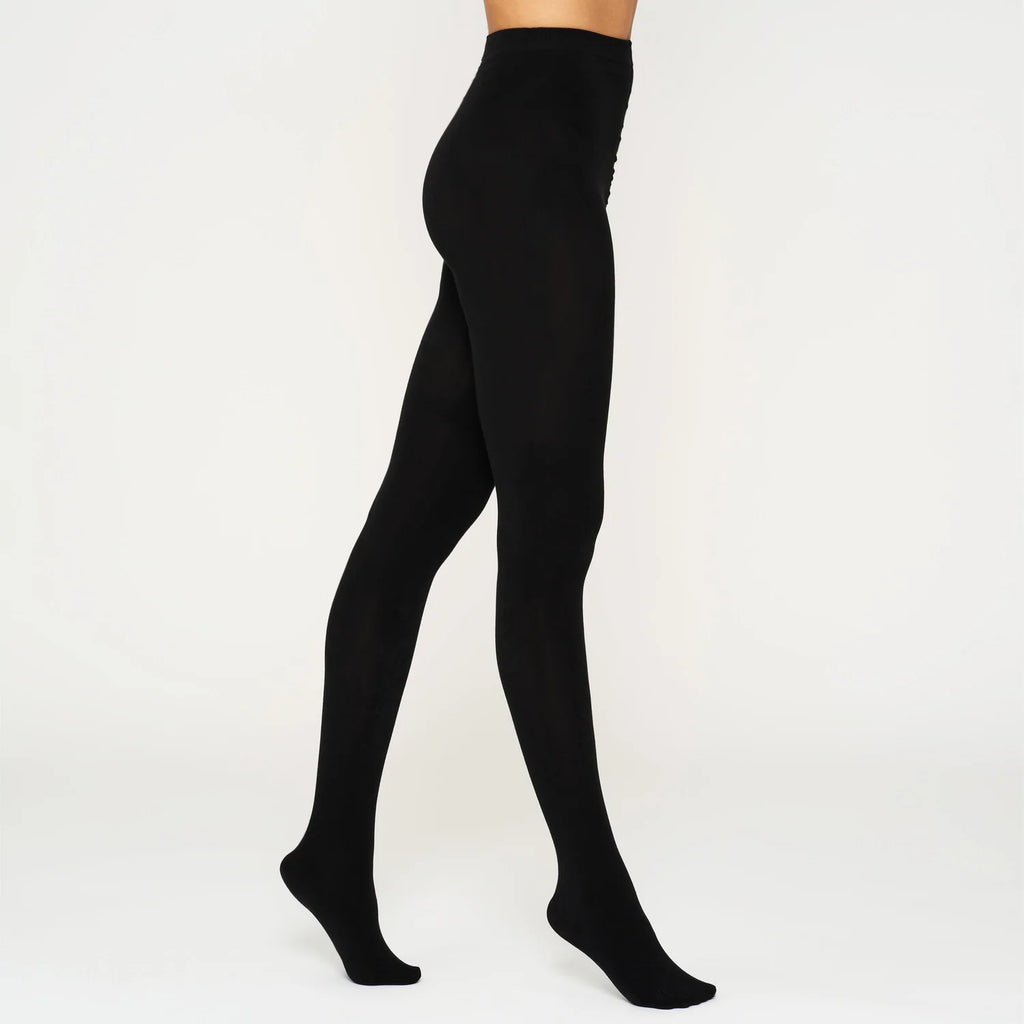 1Pk Fleece Lined Tights - Lemon