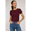 Shania Ribbed Tee - Gentle Fawn