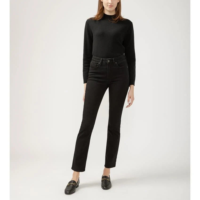 Avery Straight Jean - Silver