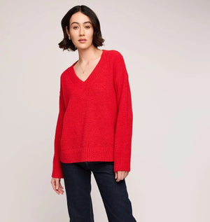 Tilda V-Neck Sweater - Gentle Fawn
