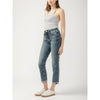 Beau Hi Rise Slim Leg - Silver